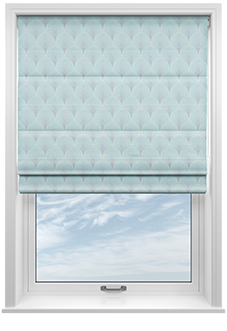 Boudoir, Sky - Twist&Fit Roman Blind